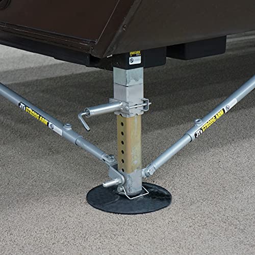 Lippert Components Lippert JT's Strong Arm Replacement Electric RV Stabilizer Jack Pad Adapter Kit, 4 Footpads, Bolt-on or Weld-on Attachment - 314597 - Image 2