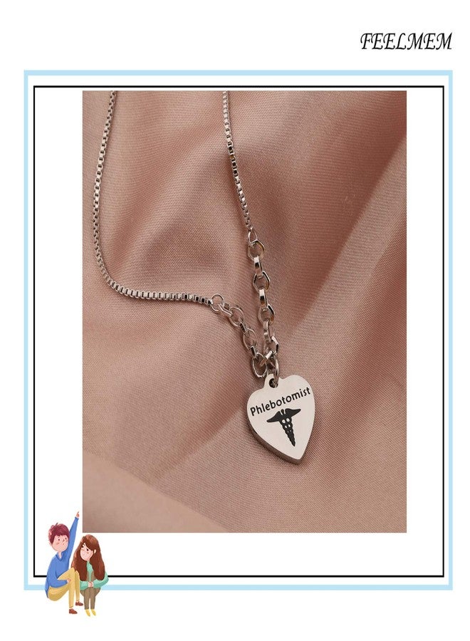 FEELMEM Phlebotomist Gifts Caduceus Charm Phlebotomy Slider Bracelet Nurse Phlebotomy Technician Hematologist Gift - Image 5