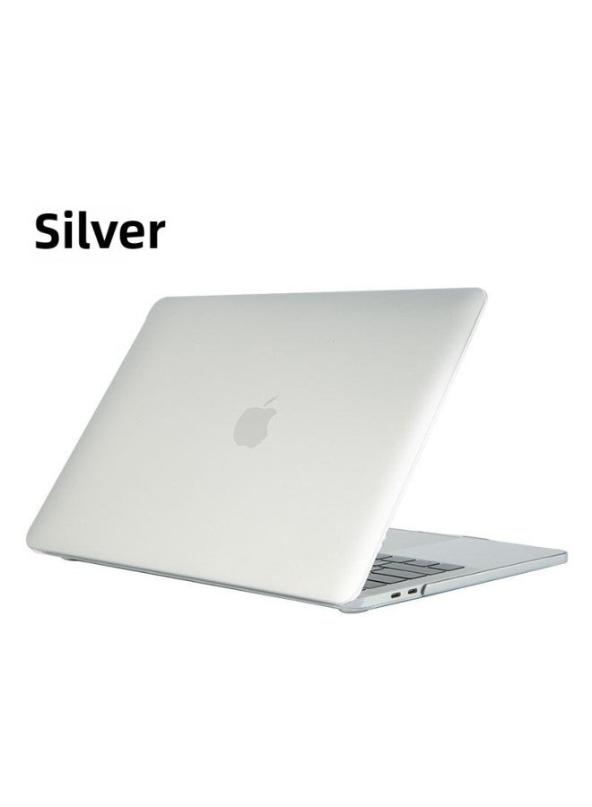 For Apple Laptop Case MacBook 13/11/15 Inch Matte Matte Painted Metal Protective Cover-Color:Silver-Applicable Model:15.4 Pro Retina (A1398)