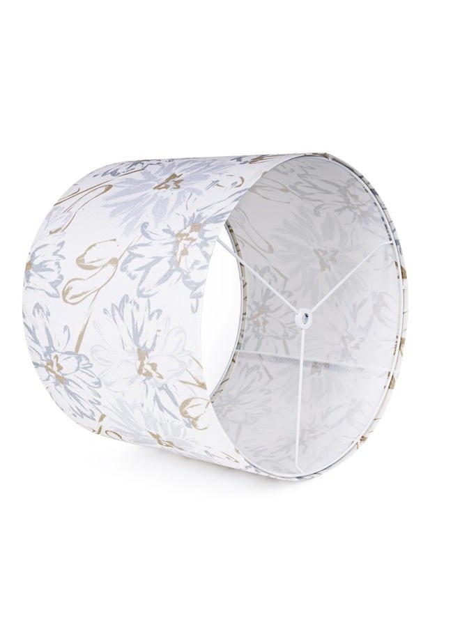 AELS Boho Lamp Shades Set of 2, Floral Fabric Drum Lampshades for Table or Floor Lamps, 13x13x10 Medium Size (Spider Fitter), Easy Assembly Required - Image 4