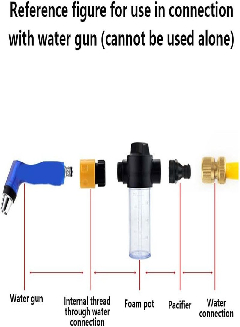 GGOOT Hose Pipe Spray Gun Garden Hose Spray Gun Foam Spray Gun Connector Car Cleaning Hose Water Sprayer Garden Foam Spray Gun 3PCS  - Image 2