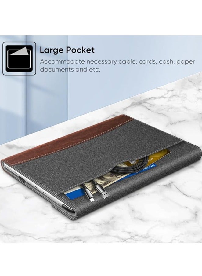 Fintie Case for 13 Inch Microsoft Surface Pro 8 – Multi-Angle Viewing Portfolio Business Cover with Pocket and Stylus Holder - Image 3