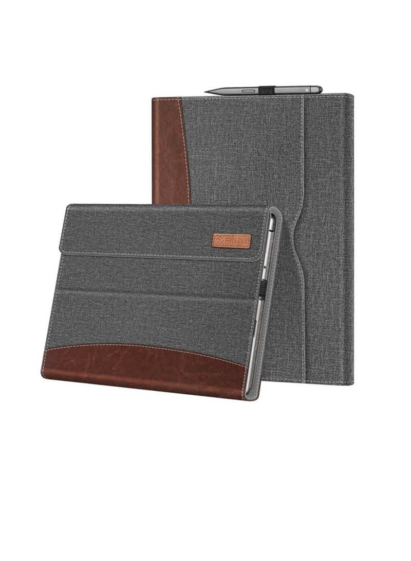 Fintie Case for 13 Inch Microsoft Surface Pro 8 – Multi-Angle Viewing Portfolio Business Cover with Pocket and Stylus Holder - Image 1