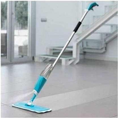 UMAAMAR ENTERPRISES Spray Mop Wooden Floor with Reusable Microfiber Pads 360 Degree Handle Quick and Easy Stainless Steel Home Clean Tools Removable Washable Pad Multicolor - Image 1