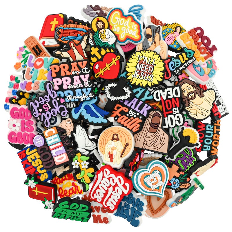 XHAOYEAHX Christian Pins 30 PCS Inspirational Faith Lapel Pins for Jackets Backpacks Hats Religious Accessories Gifts for Church Members Party Favors - Image 1
