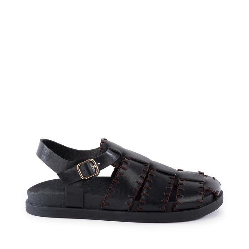 BC Footwear Womens Fashion Casual Fisherman Sandal Black 6