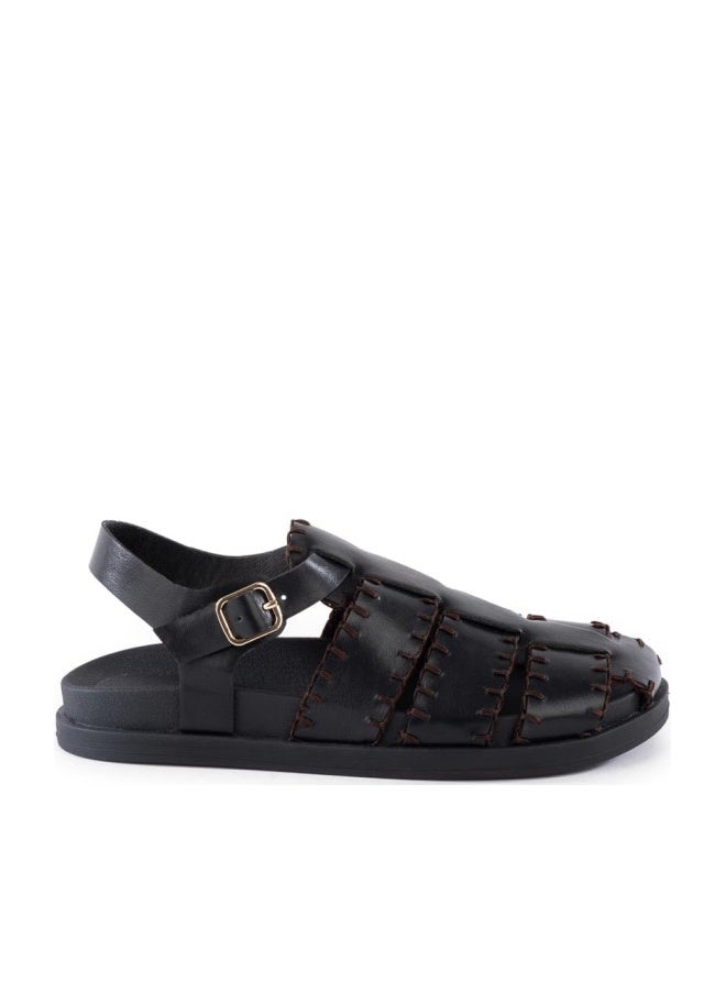BC Footwear Womens Fashion Casual Fisherman Sandal Black 6