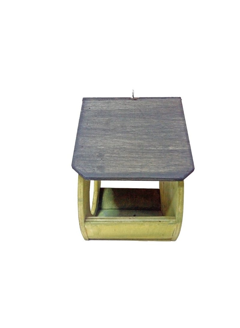 Green Wooden Mini Bird House - Image 2