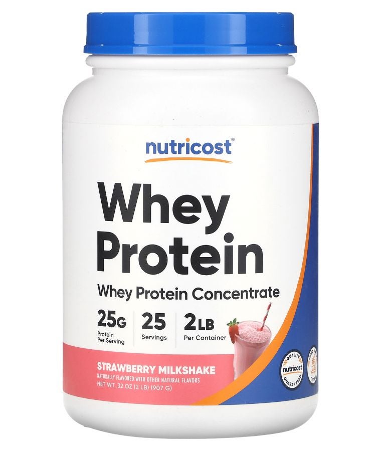 Nutricost Whey Protein Concentrate Strawberry Milkshake 2 lb (907 g)