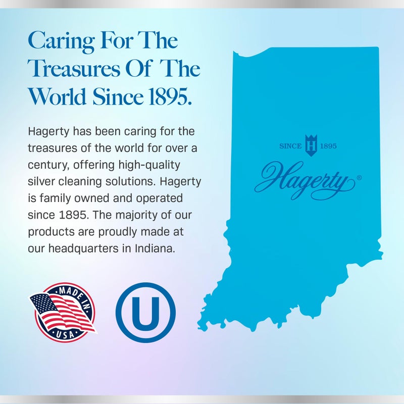 HAGERTY منظف الفضة هاغرتي ومزيل البقع للمجوهرات الفضية، سلة غمس متضمنة - رائع للفضة الاسترلينية والفضة المطلية، معتمد كوشير، مصنوع في الولايات المتحدة الأمريكية، 7 أونصات - Image 5