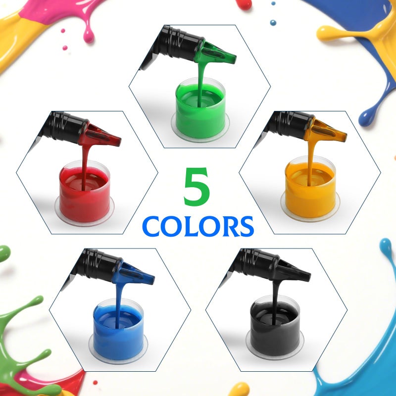 ATOMUS Tattoo Ink 5 Colors 1oz 30ml Tattoo Supply Black Pigment Natural Plant Tattoo Ink Pigment Permanent Makeup Tattoos Pigment - Image 5