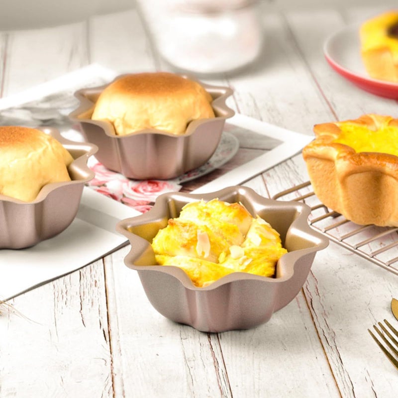 Octagonal Carbon Steel Baking Mold Nonstick Tart Pan Reusable Muffin Cupcake Mold - Image 5
