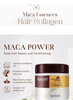Karseell Karseell Collagen Hair Treatment Mask with Argan Oil for Intense Hydration and Repair, 500ml  - Image 3