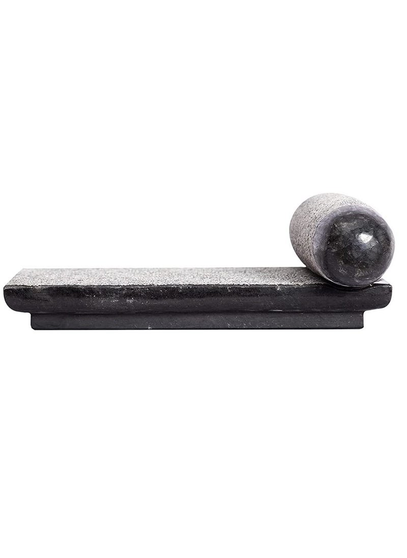 Natural Handmade Masala Grinding Stone Mortar and Pestle Ammikkal Hand Miller