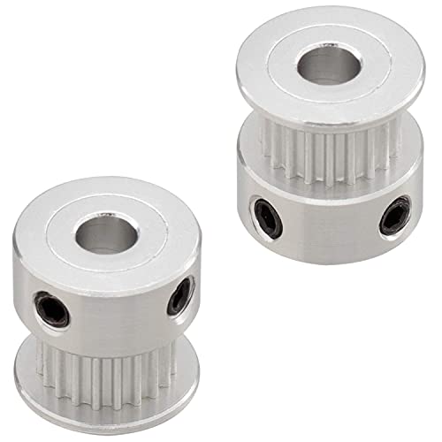 3DINNOVATIONS 20 & 60 Teeth GT2 Aluminum Timing Pulley 5mm Bore Synchronous Wheel for 3D Printer with a Perimeter 200mm Width 6mm Belt & M4 Allen Wrench (20-60T-5B-6) - Image 5