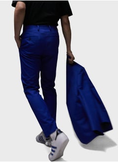 TOPMAN Topman Premium Slim Wool Suit Trouser In Blue  - Image 2