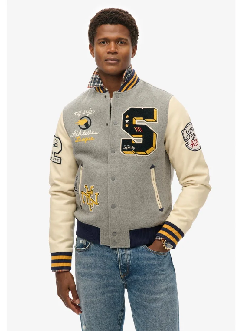 Superdry College Patched Bomber Jacket