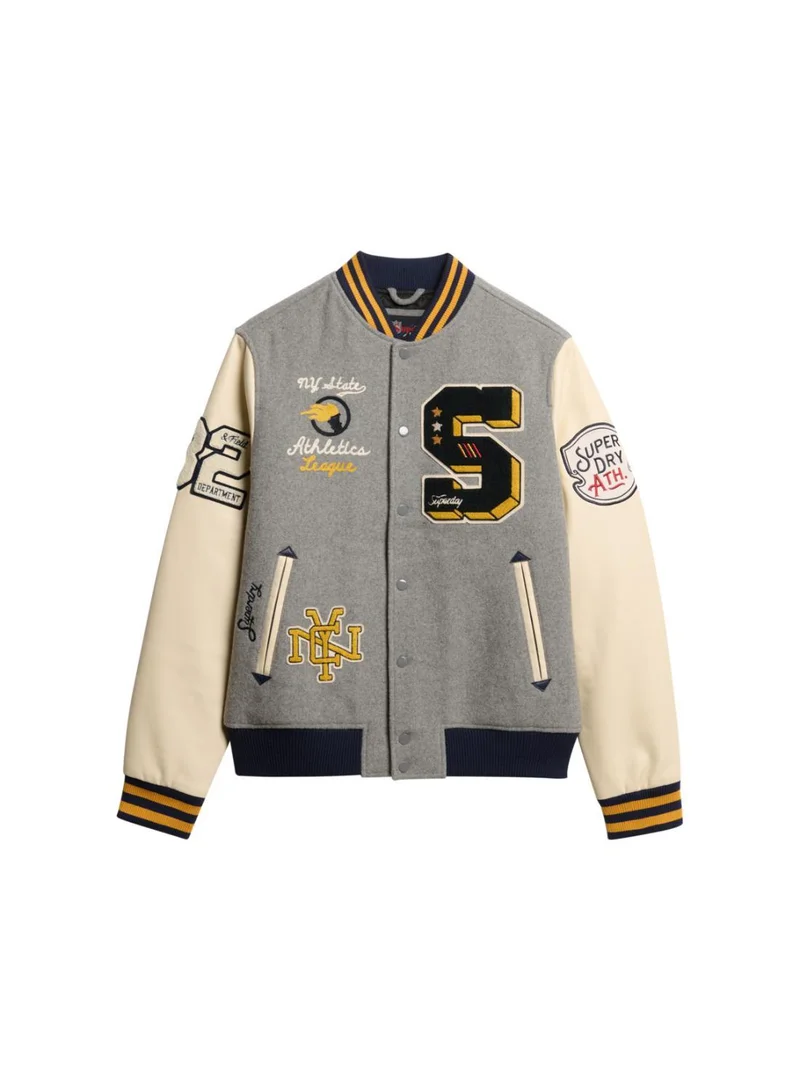 Superdry College Patched Bomber Jacket
