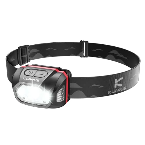 klarus HM1 IPX6 Waterproof Rechargeable Headlamp with Motion Sensor, 70 Hours Long Battery Life, Full Charge in 2.5 Hours, 440 Lumens Consistent Output, Shock and Drop Resistant - Image 1