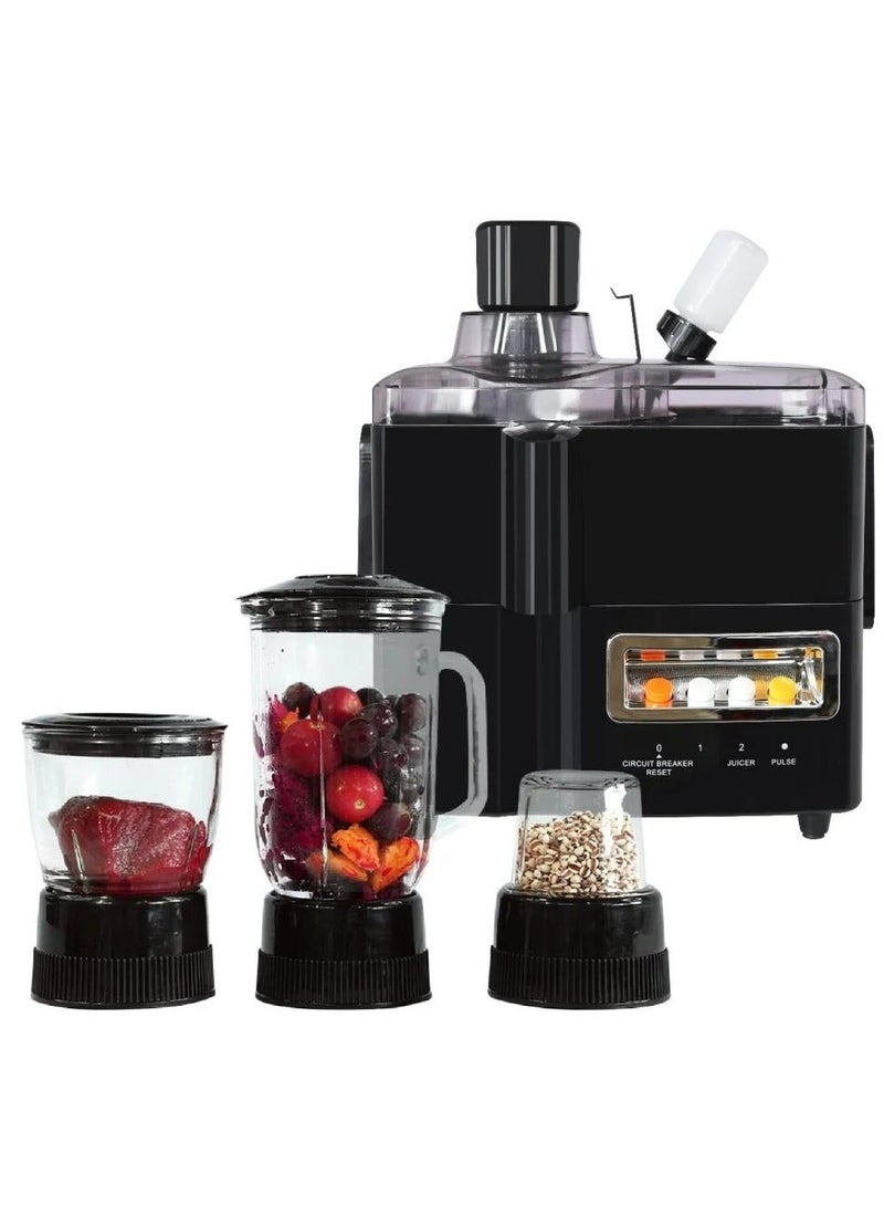 Denx 4-in-1 Food Processor with 29 Functions (Blender, Grinder, Food Processor, Chopper) | 1 Liter | 800 Watts | DX2500 - Image 1