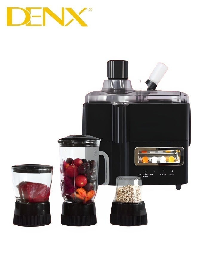 Denx 4-in-1 Food Processor with 29 Functions (Blender, Grinder, Food Processor, Chopper) | 1 Liter | 800 Watts | DX2500 - Image 3