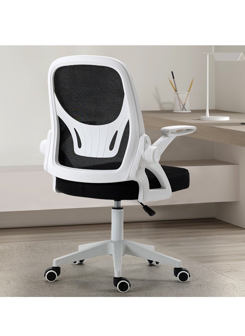 Home Office Chair Workstation Chair Comfort Ergonomic swivel computer chair, lumbar support task chair with wheels and reversible armrests, height adjustable