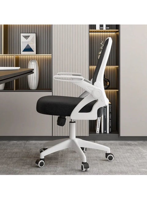Home Office Chair Workstation Chair Comfort Ergonomic swivel computer chair, lumbar support task chair with wheels and reversible armrests, height adjustable