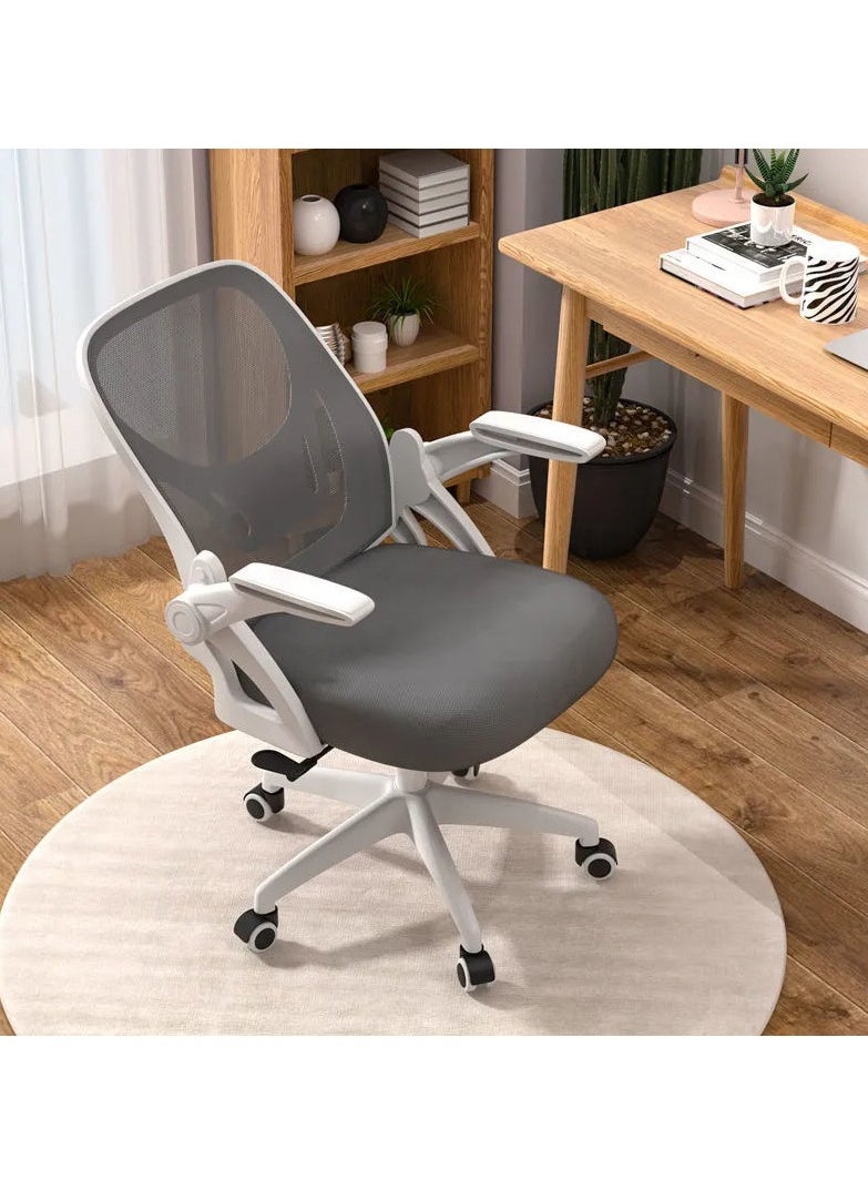 Home Office Chair Workstation Chair Comfort Ergonomic swivel computer chair, lumbar support task chair with wheels and reversible armrests, height adjustable