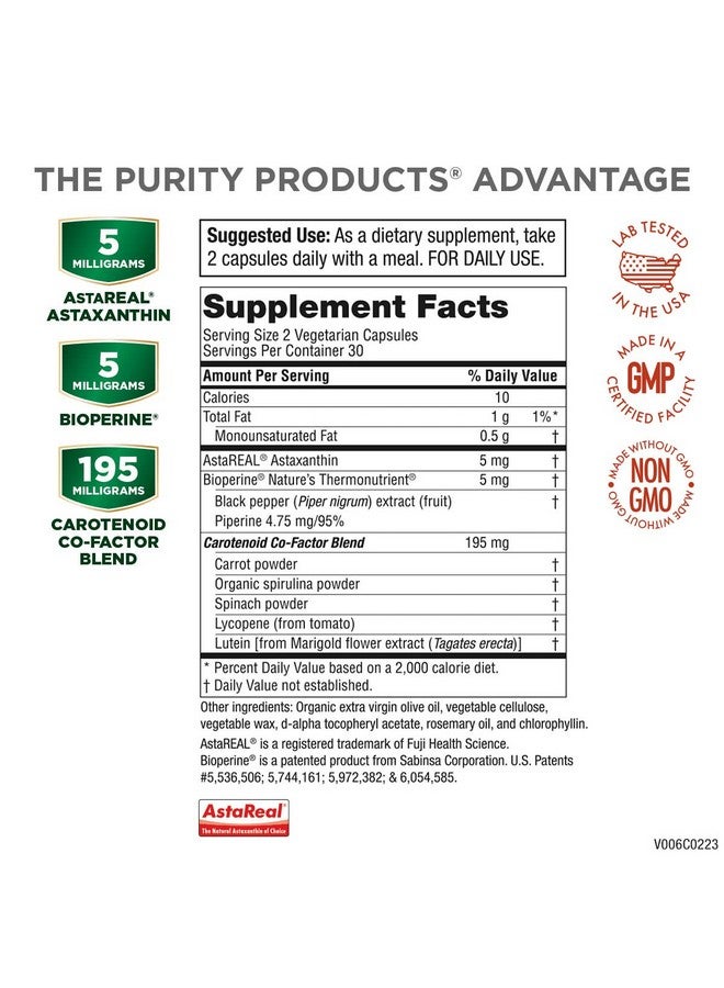 Purity Products Astafx Plus Astaxanthin Super Formula 30 Day Supply From Supports Endurance Promotes Healthy Skin Supports Visual Health Up To 6000 Times More Powerful Than Vitamin C - Image 3