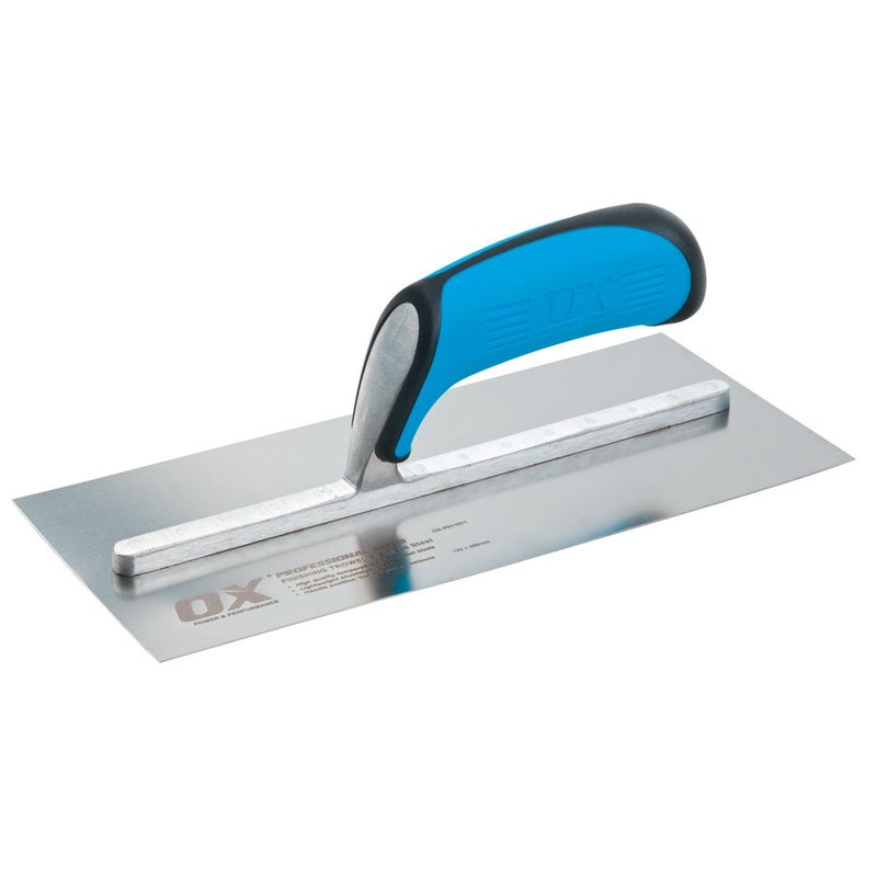 OX Tools 3" x 8" Plaster Finishing Trowel | Stainless Steel