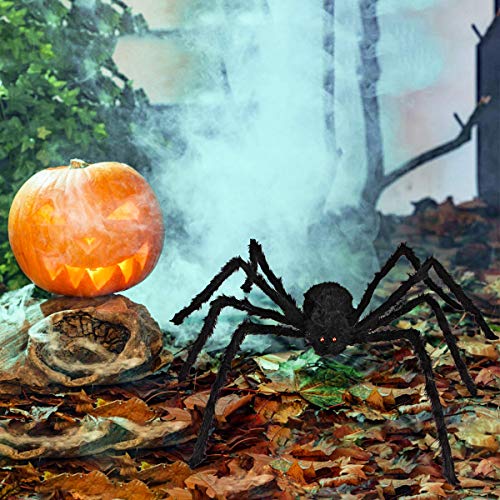 Dreampark Halloween Spider Decorations, 6 Pcs Realistic Hairy Spiders Set, Scary Spider Props for Indoor, Outdoor and Yard Creepy Decor (6 Different Sizes) - Image 4