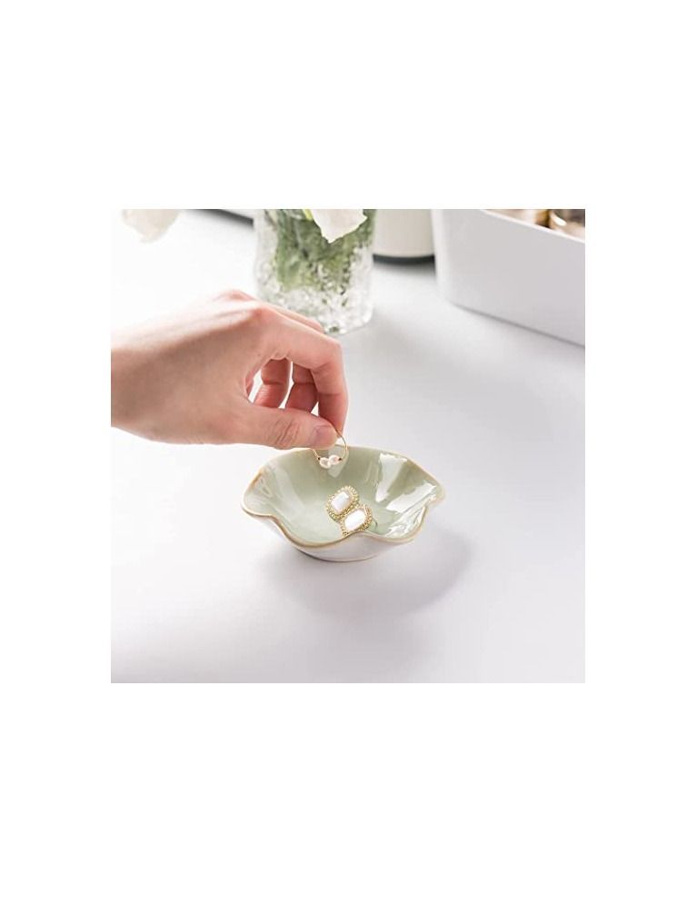 Y&D Jewelry Dish Ceramic Trinket tray small ring holder Key Bowl Home Decoration Gifts for Friends Sisters Daughter Mother  - Image 5