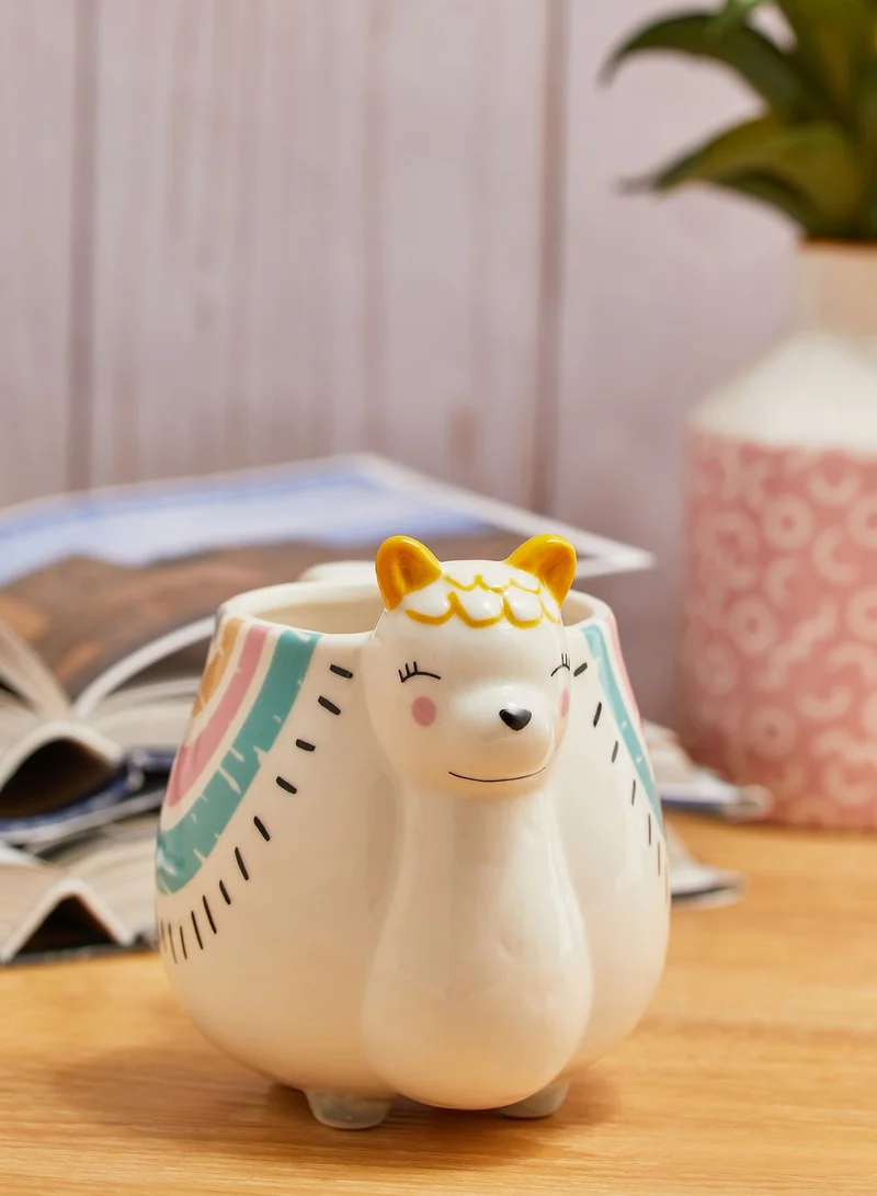 Pink Cactus Llama Mug