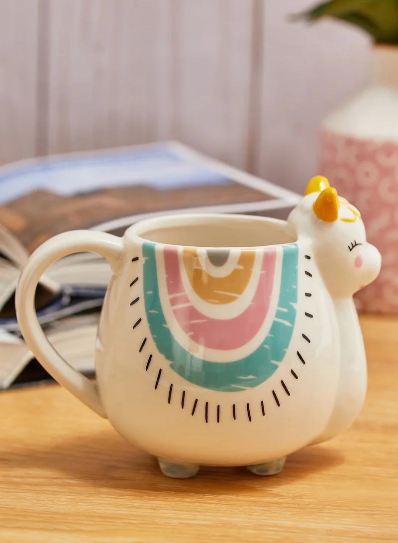 Pink Cactus Llama Mug