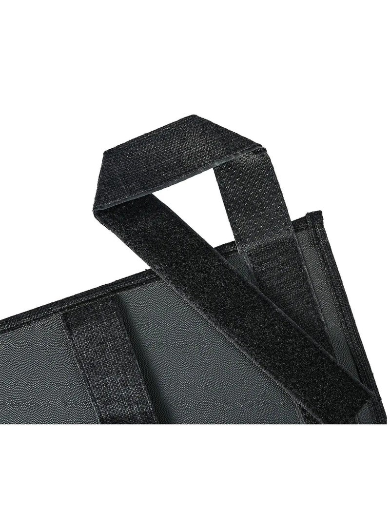 Y&D Bedside Storage Caddy, Bunk Bed Organizer Pocket Hanging Caddy for College Dorm Room, Hospital Rails, Baby Bed, Camp (Black) - Image 4