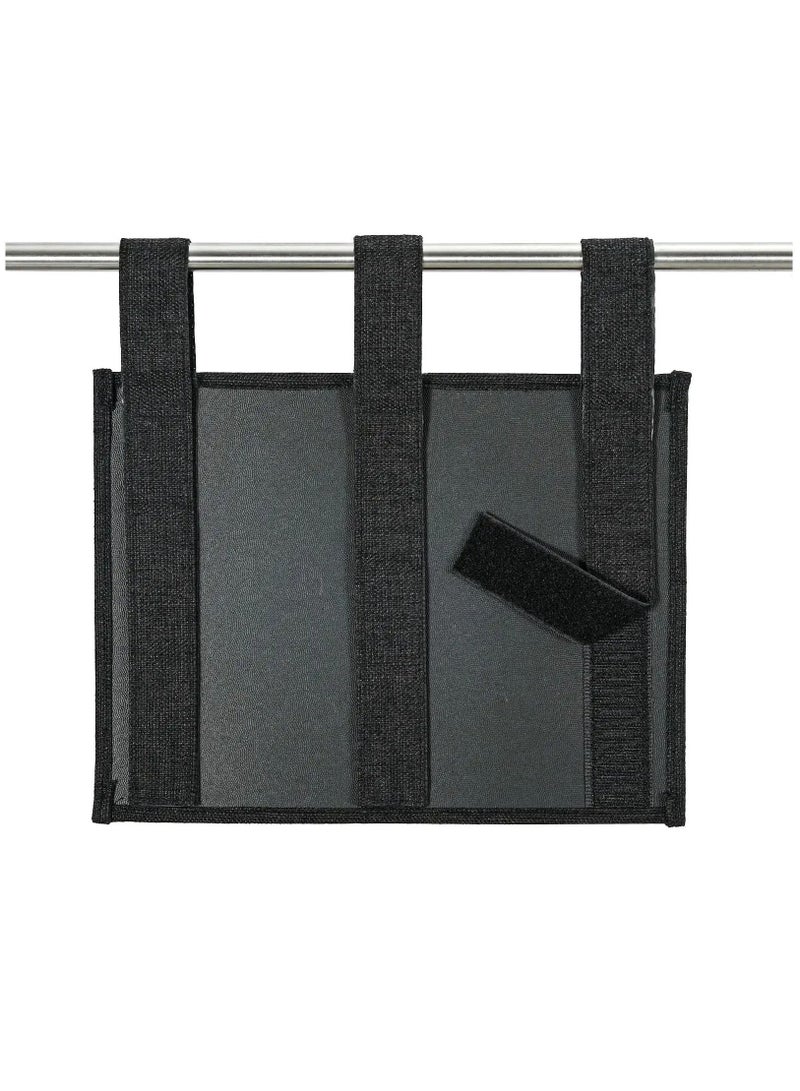 Y&D Bedside Storage Caddy, Bunk Bed Organizer Pocket Hanging Caddy for College Dorm Room, Hospital Rails, Baby Bed, Camp (Black) - Image 3