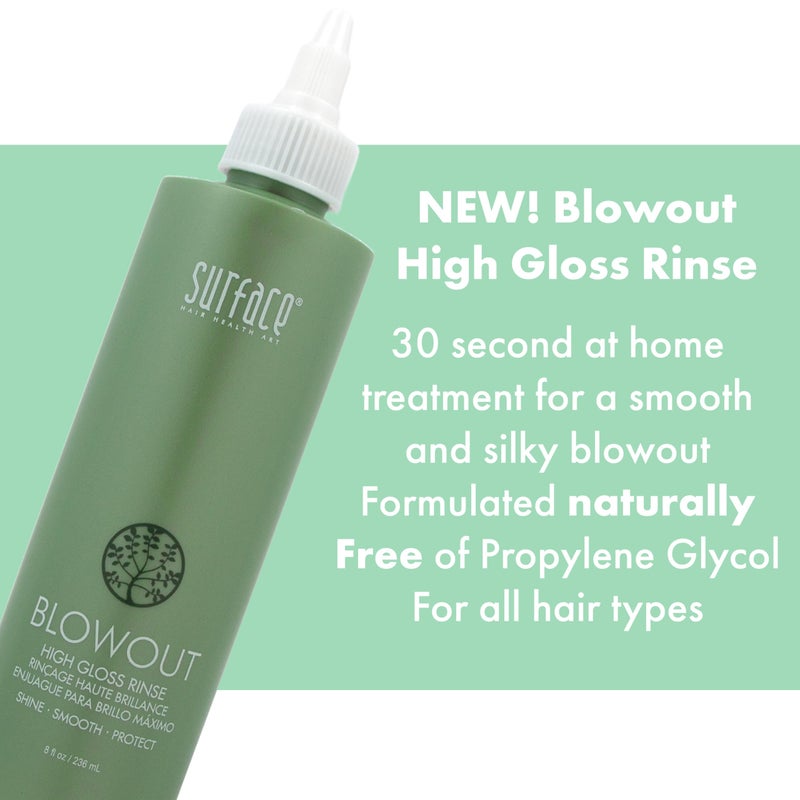 SURFACE Hair Blowout High Gloss Rinseâ€“ Organic Ingredients for Women and Men, Heat-Resistant with Babassu Oil for Longer Lasting Blowouts - 8 fl oz - Image 2