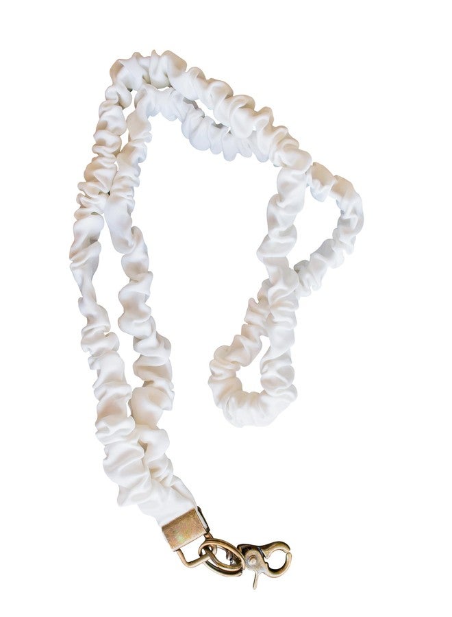ANDI Neck Lanyard For Women - Scrunchie Cute Lanyard for Keys, Id Card Holder, Wallet - Aesthetic Long Lanyard (White Luxe) - Image 1