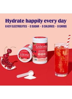 Ultima Replenisher Hydration Electrolyte Powder- 90 Servings- Keto & Sugar Free- Feel Replenished, Revitalized- Naturally Sweetened- Non- Gmo & Vegan Electrolyte Drink Mix- Cherry Pomegranate  - Image 2