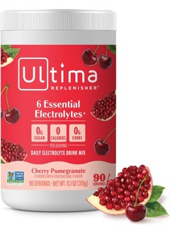 Ultima Replenisher Hydration Electrolyte Powder- 90 Servings- Keto & Sugar Free- Feel Replenished, Revitalized- Naturally Sweetened- Non- Gmo & Vegan Electrolyte Drink Mix- Cherry Pomegranate  - Image 1