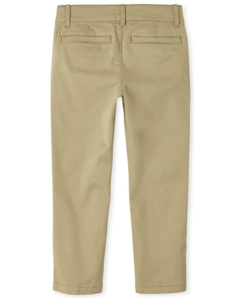 The Children's Place Boys Stretch Skinny Chino Pants,Flax Single,12S - Image 3