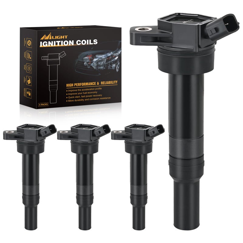 Nilight Ignition Coil Packs Set of 4 Fit UF651 for Hyundai KIA 2011 2012 2013 2014 2015 2016 17 18 19 2020 Tucson Elantra Soul FORTE 18 20L OE 5C1861 C1804 1788511 273002E000 2pin Ignition Coils - Image 2