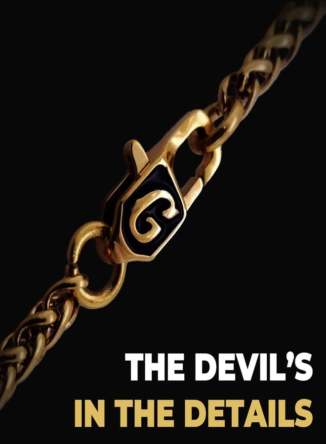 GLD Palm Chain for Men and Women - 18K 2MM Yellow Gold - 18” - Image 3