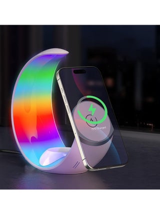 2025 Moon 4 in 1 Wireless Charging Station for Smart Phone Headphones Watch, Multiple Devices Wireless Charger for iPhone 16 15 14 13 12 Series, Airpods Pro, Apple Watch - pzsku/Z7C5D6A40757C5913E994Z/45/1752582756/946665e0-87e2-47cd-ba2d-3ac117dcf94e