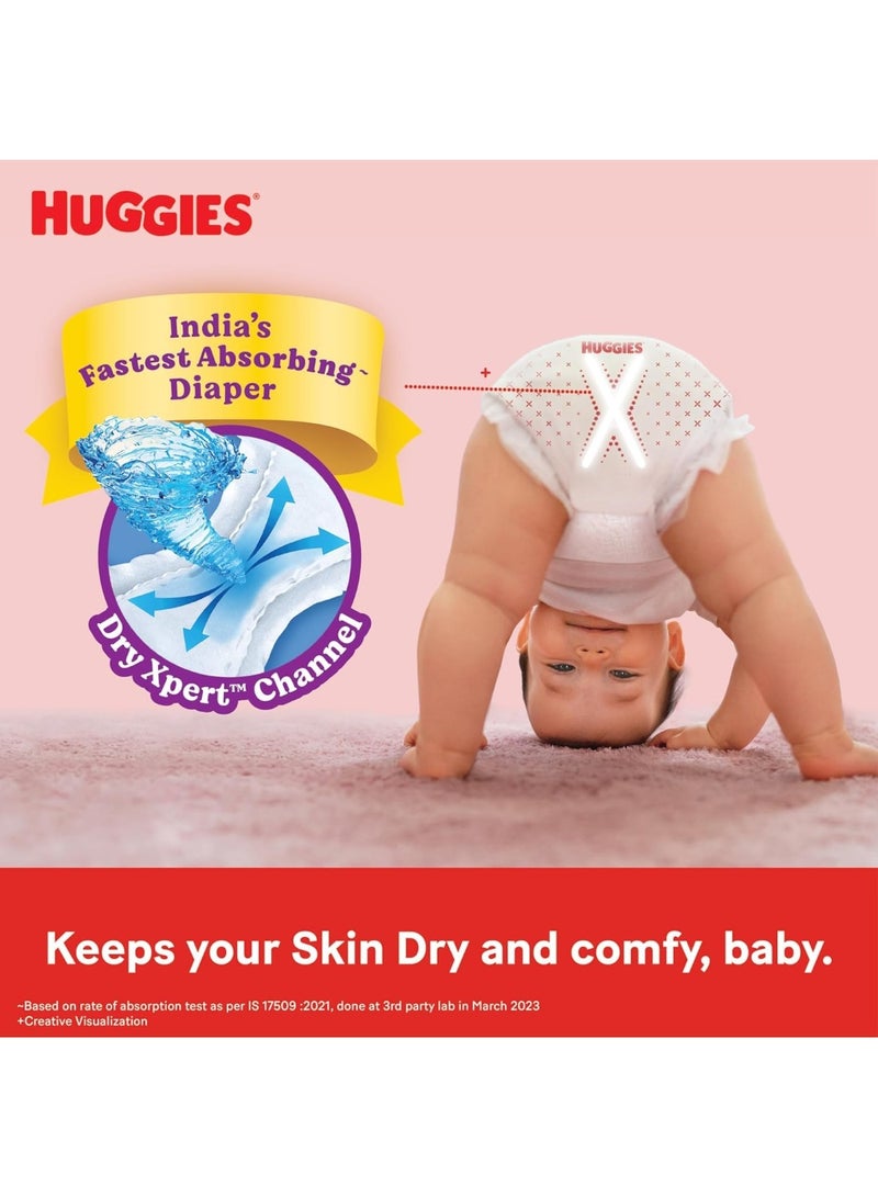 Huggies Complete Comfort Wonder Pants Large (L) Size (9-14 Kgs) Baby Diaper Pants, 30 count| India's Fastest Absorbing Diaper with upto 4x faster absorption | Unique Dry Xpert Channel - Image 2