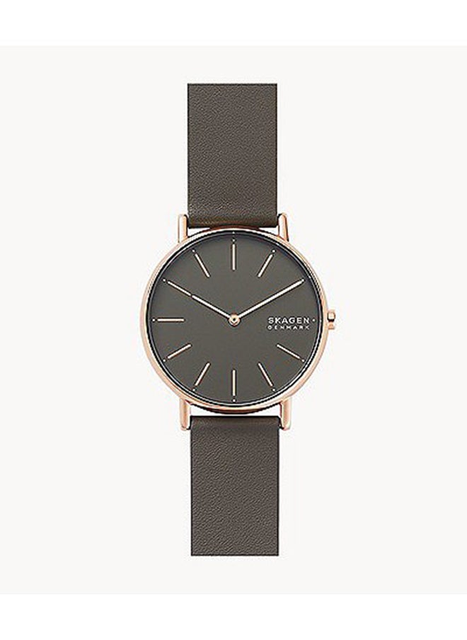 Skagen - ساعة يد جلدية دائرية الشكل للنساء SKW2794 - 38 مم - Image 1