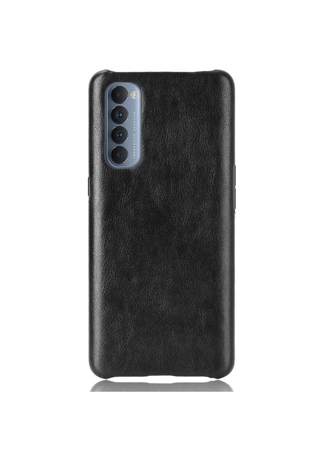 اس-توب جراب لهاتف OPPO Reno4 Pro 4G (إصدار الهند الأجنبية) جراب مقاوم للصدمات من مادة الليتشي PC + PU - Image 2