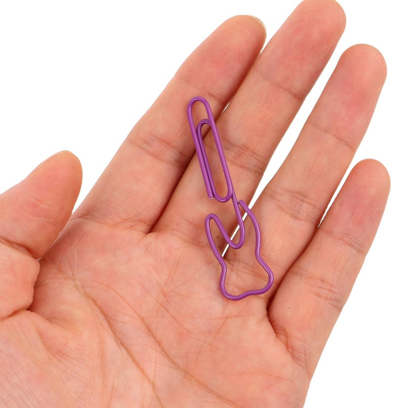 100 Pcs Colored Tooth Shaped Metal Paper Clips For Desk Office School Supplies - Image 5
