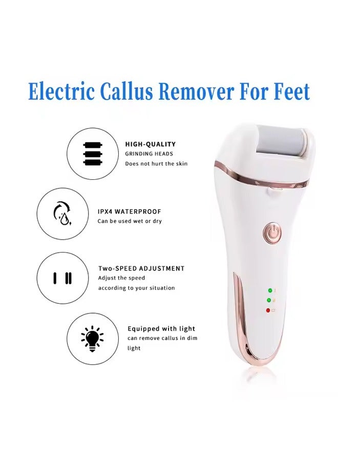 Electric Foot Callus Remover Kit,  Portable Foot Grinder for Feet，Rechargeable Electric Foot File Sander Waterproof Foot Filer with 2 Roller Heads - Image 5
