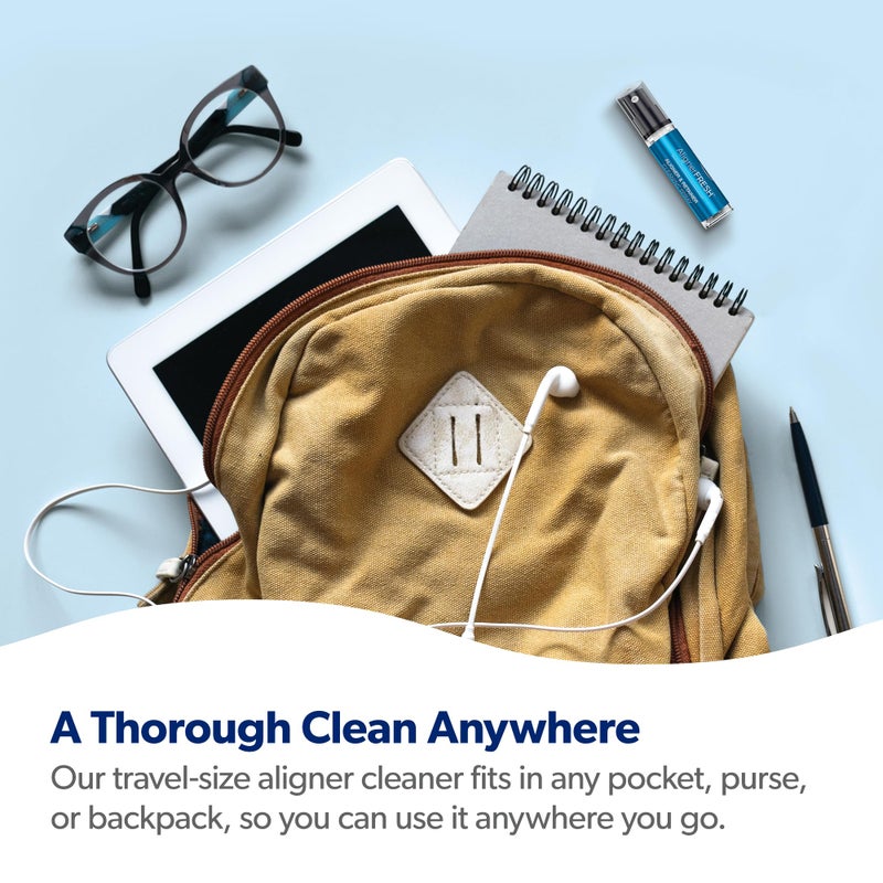 EverSmile AlignerFresh Cleaning Spray for Invisalign and All Clear Aligners and Retainers â€“ On-the-Go Cleaning & Teeth Whitening, Kills Bacteria, Fights Bad Breath â€“ Mint Flavor, 10ml (1 Pack) - Image 4